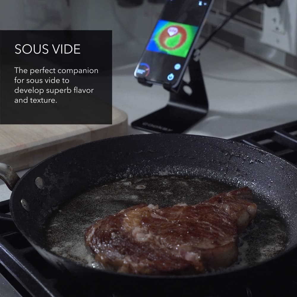 Cooksy – Smart Cooking Dashboard | Handsfree Surface Temperature Probe | Perfect Sous Vide or Meat Thermometer companion | Measures 4000+ individual temperatures on your pan | Never burn your food again Cooksy – Smart Cooking Dashboard | Handsfree Surface Temperature Probe | Perfect Sous Vide or Meat Thermometer companion | Measures 4000+ individual temperatures on your pan | Never burn your food again
