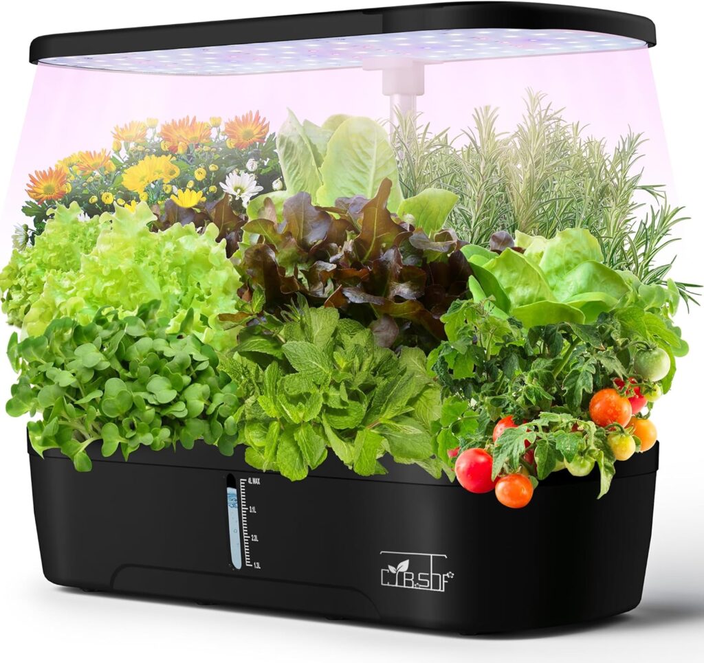 Hydroponics Growing System, 12 Pods Hydroponics Growing System Indoor Garden with LED Grow Light, Height Adjustable Indoor Gardening System, Hydroponic Growing System Built-in Timer Function Hydroponics Growing System, 12 Pods Hydroponics Growing System Indoor Garden with LED Grow Light, Height Adjustable Indoor Gardening System, Hydroponic Growing System Built-in Timer Function