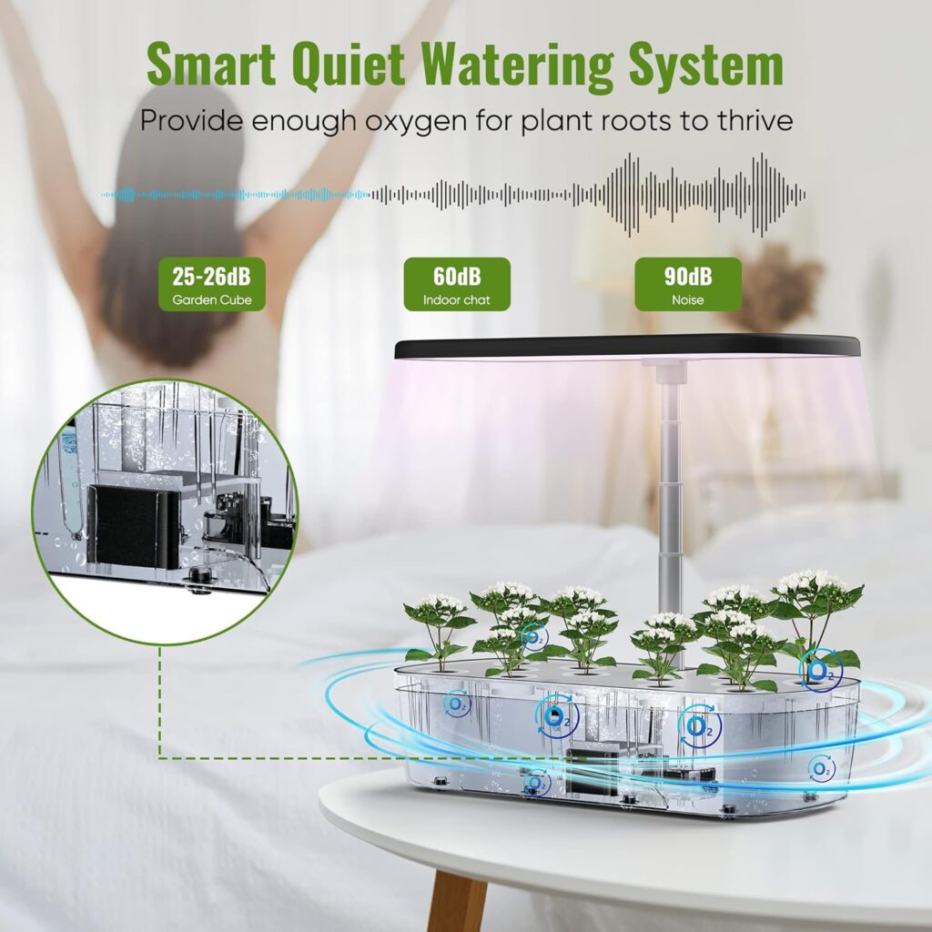 Hydroponics Growing System, 12 Pods Hydroponics Growing System Indoor Garden with LED Grow Light, Height Adjustable Indoor Gardening System, Hydroponic Growing System Built-in Timer Function Hydroponics Growing System, 12 Pods Hydroponics Growing System Indoor Garden with LED Grow Light, Height Adjustable Indoor Gardening System, Hydroponic Growing System Built-in Timer Function