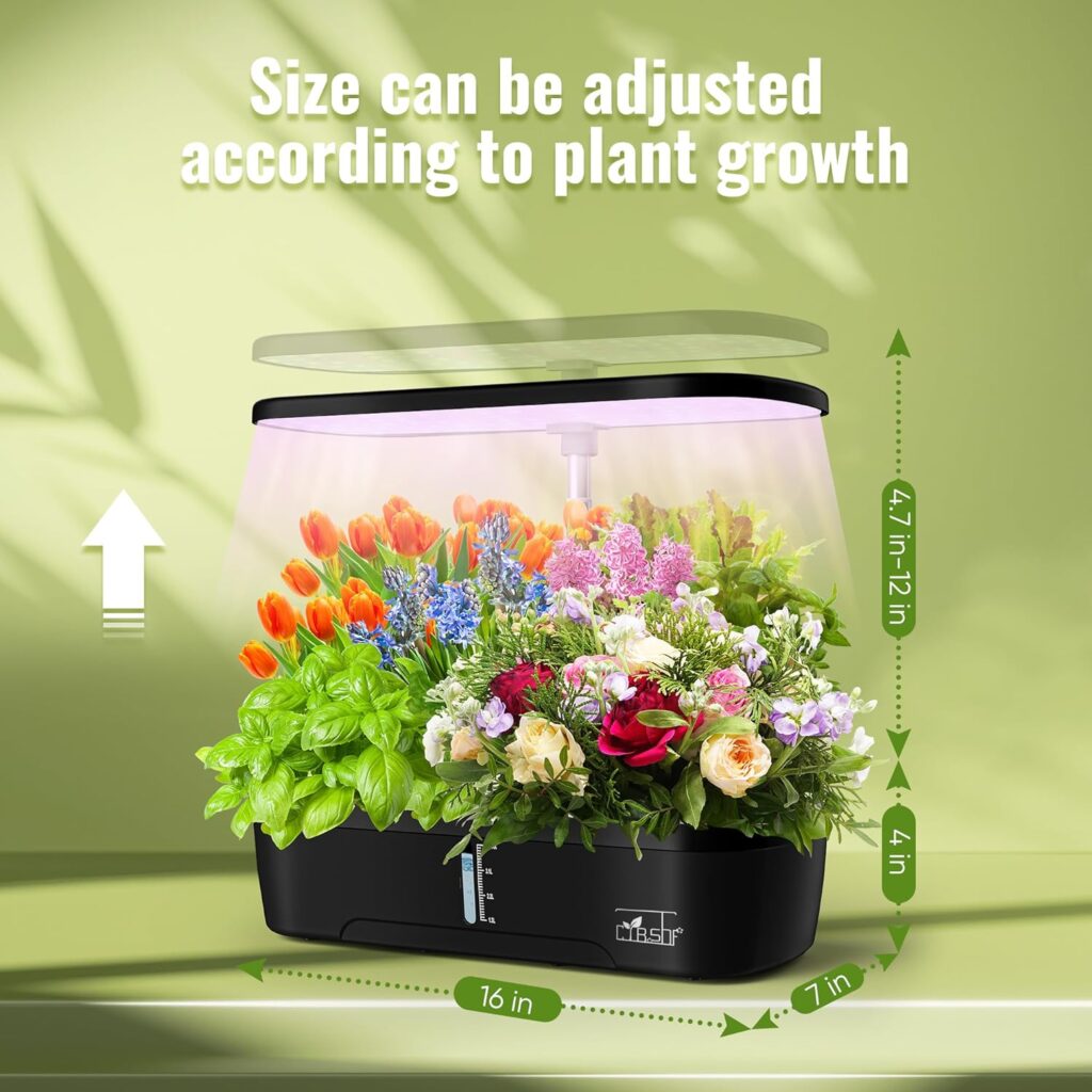 Hydroponics Growing System, 12 Pods Hydroponics Growing System Indoor Garden with LED Grow Light, Height Adjustable Indoor Gardening System, Hydroponic Growing System Built-in Timer Function Hydroponics Growing System, 12 Pods Hydroponics Growing System Indoor Garden with LED Grow Light, Height Adjustable Indoor Gardening System, Hydroponic Growing System Built-in Timer Function