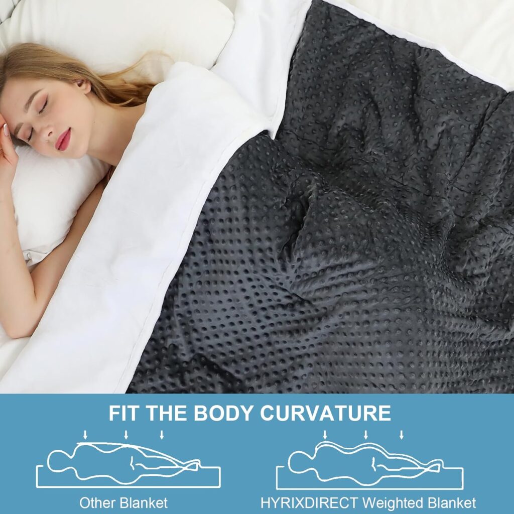 HYRIXDIRECT Electric Heated Weighted Blanket 15LB 48*72 Full Size Soft Throw Blanket with Glass Beads, 5 Heating Levels 2-8H Auto Off, Over-Heat Protection, Machine Washable HYRIXDIRECT Electric Heated Weighted Blanket 15LB 48*72 Full Size Soft Throw Blanket with Glass Beads, 5 Heating Levels 2-8H Auto Off, Over-Heat Protection, Machine Washable