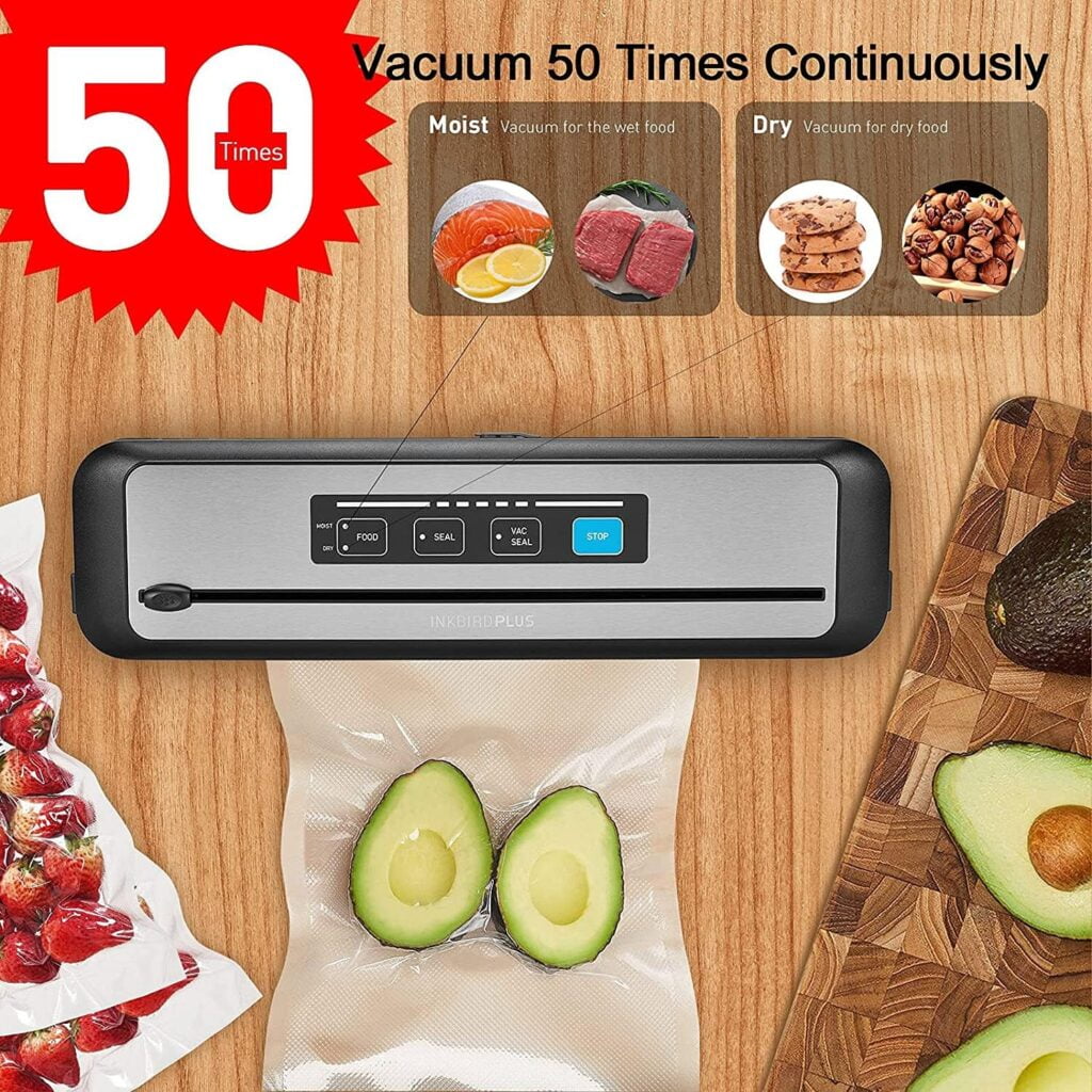 WiFi Sous-Vide-Machine Vacuum Sealer Machine, Inkbird Sous Vide Cooker 1000W w/Recipes on APP Preset Cooker | Automatic Air Sous Vide Vacuum Sealing WiFi Sous-Vide-Machine Vacuum Sealer Machine, Inkbird Sous Vide Cooker 1000W w/Recipes on APP Preset Cooker | Automatic Air Sous Vide Vacuum Sealing