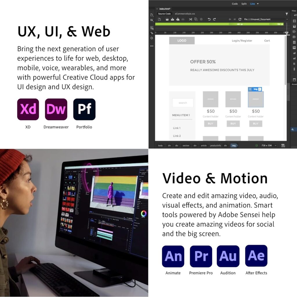 Adobe Creative Cloud | Entire Collection of Adobe Creative Tools Plus 100G Storage | 12-Month subscription with Auto-Renewal, PC/Mac Adobe Creative Cloud | Entire Collection of Adobe Creative Tools Plus 100G Storage | 12-Month subscription with Auto-Renewal, PC/Mac