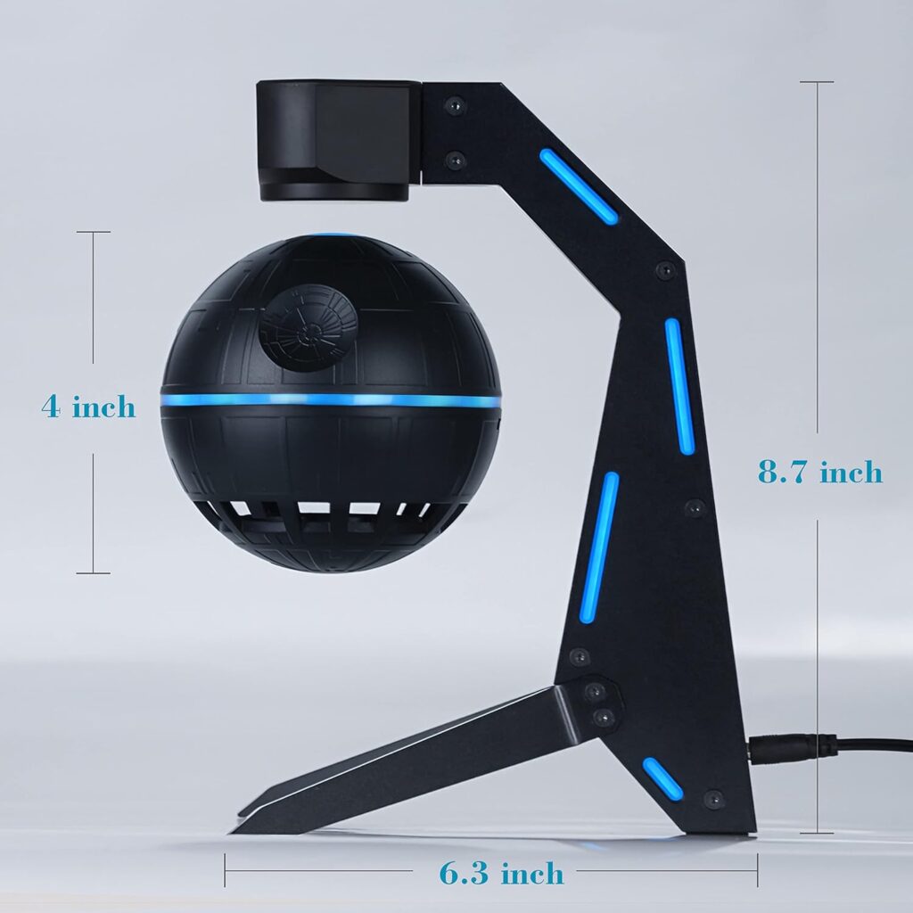 AKMTRD Magnetic Levitation Bluetooth Speaker,Playing Music and Floating in The air,with 5W Louder Sound,Bluetooth 5.1,Cool Tech Gadgets for Men Women Kids,Unique Gifts for Home Office Decor