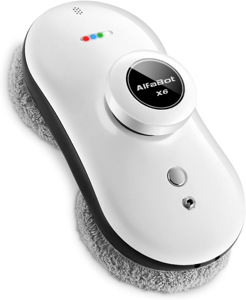 AlfaBot Window Cleaning Robot, X6 Automatic Smart Glass Cleaner Robot Vacuum, Robotic Cleaning Tools for Indoor/Outdoor Interior/Exterior Window High Buildings AlfaBot Window Cleaning Robot, X6 Automatic Smart Glass Cleaner Robot Vacuum, Robotic Cleaning Tools for Indoor/Outdoor Interior/Exterior Window High Buildings