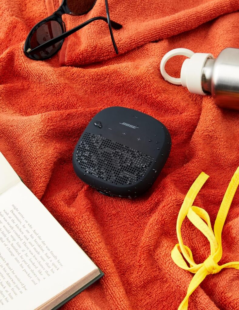 Bose SoundLink Micro Bluetooth Speaker: Small Portable Waterproof Speaker with Microphone, Black