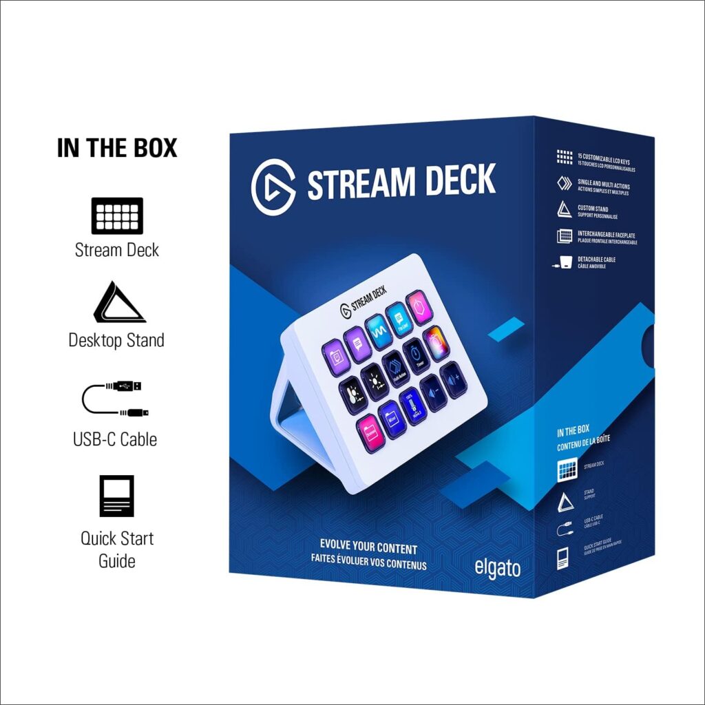 Elgato Stream Deck XL – Advanced Studio Controller, 32 macro keys, trigger actions in apps and software like OBS, Twitch, ​YouTube and more, works with Mac and PC