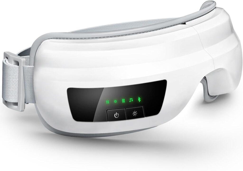 Eye Massager with Heat, Heated Eye Mask Massage for Migraines with Bluetooth Music, Compression, Reduce Relax Eye Strain, Dark Circles, Dry Eyes - Improve Sleep Ideal Gifts for Mom Dad Eye Massager with Heat, Heated Eye Mask Massage for Migraines with Bluetooth Music, Compression, Reduce Relax Eye Strain, Dark Circles, Dry Eyes - Improve Sleep Ideal Gifts for Mom Dad