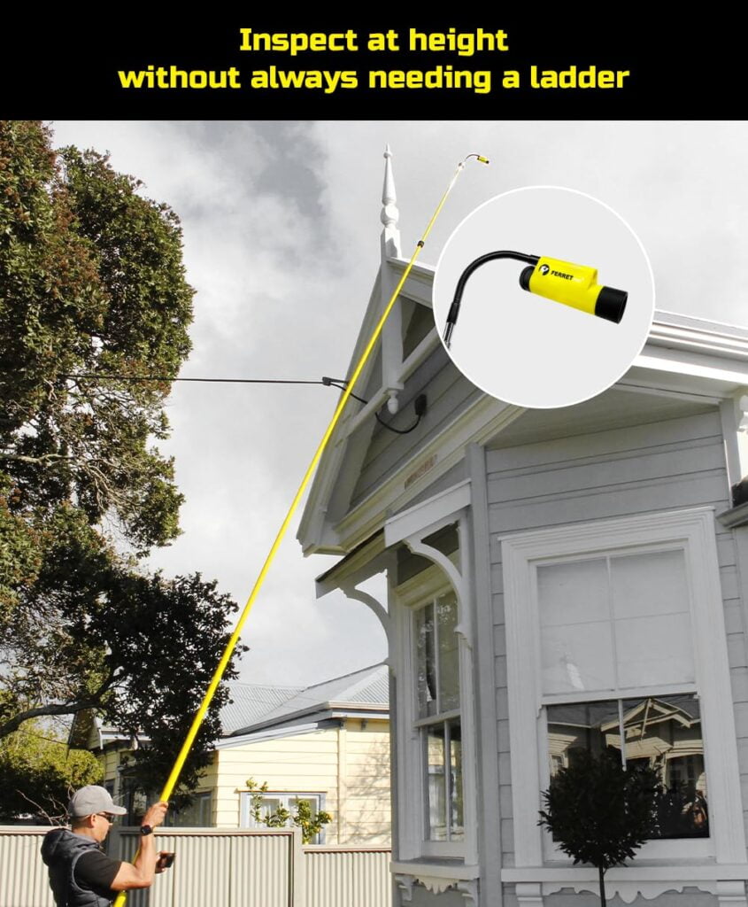 Ferret Pro Wireless Inspection Camera – WiFi Borescope, 720p HD, Digital Zoom Variable Focus, Adjustable LED Lights, IP67 Rated, Trades Camera Cable Pulling Tool with Free App Rod adaptors Ferret Pro Wireless Inspection Camera – WiFi Borescope, 720p HD, Digital Zoom Variable Focus, Adjustable LED Lights, IP67 Rated, Trades Camera Cable Pulling Tool with Free App Rod adaptors