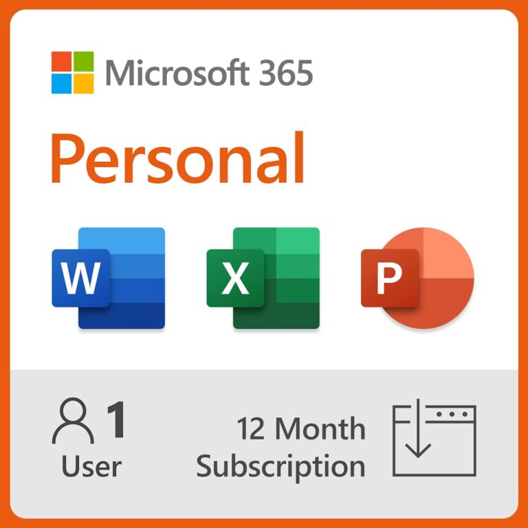 microsoft 365 personal 12 month subscription 1 person word excel powerpoint 1tb onedrive cloud storage pcmac instant dow