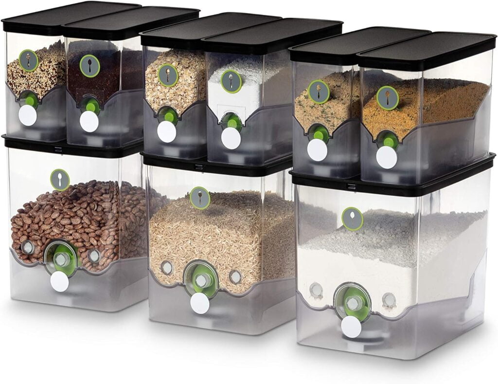 PantryChic Smart Storage System - Starter Kit - Automatically Measures  Dispenses from Storage Containers with Digital Scale Accuracy - Kitchen  Pantry Organization  Storage