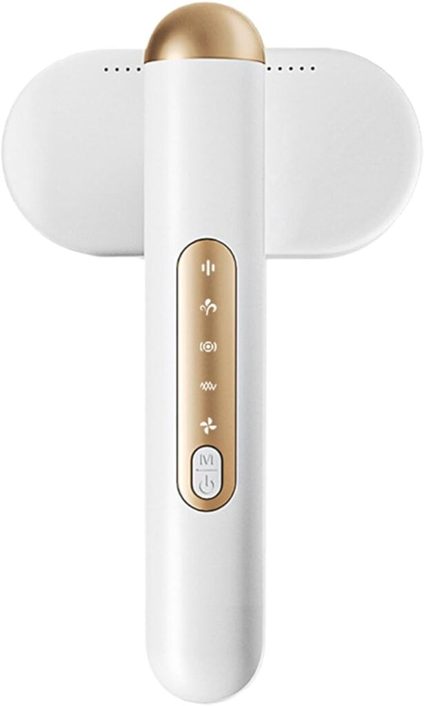 Qiopertar Hair Removal Clothes Pilling Pruner, Rechargeable Household Clothing Scraping and Sucking Hair Ball Machine, Dual Head Hairball Remover.