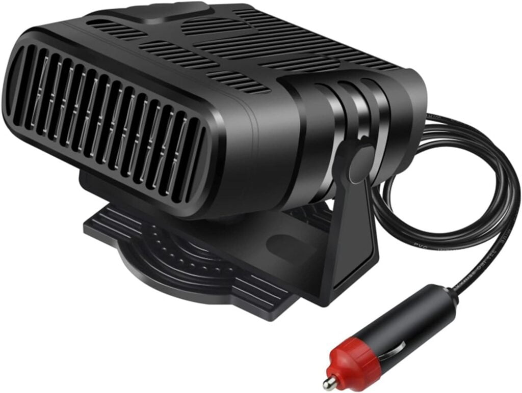 Qiopertar High-Power Car Heater Defroster Car Heater Car Fan Heater 12V Fast Heating Demister Online Shopping 120W High-Power 2 Gears 360 ° Angle Adjustment