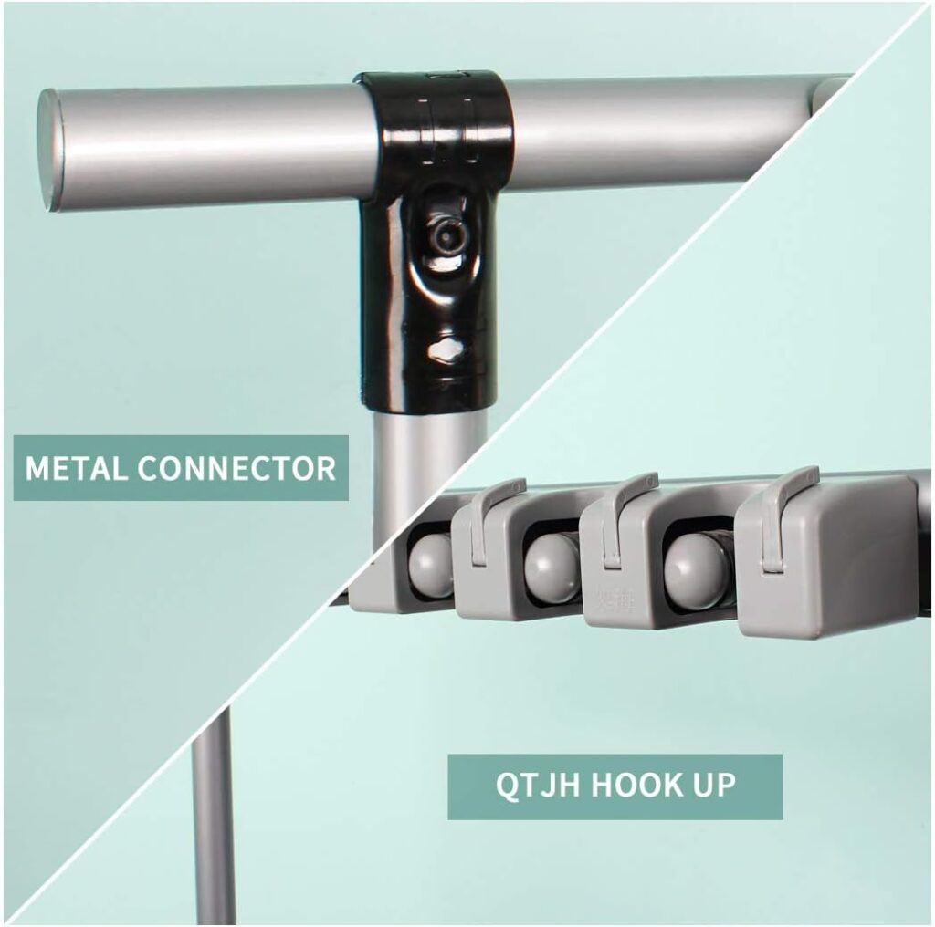 QTJH Broom And Mop Holder Put Wet Movable Floor-Mounted Mop Rack Floor Standing Cleaning Tool Cart Storage For Garden Garage Schools, Hospitals, Factories, Hotels,Property Companies QTJH Broom And Mop Holder Put Wet Movable Floor-Mounted Mop Rack Floor Standing Cleaning Tool Cart Storage For Garden Garage Schools, Hospitals, Factories, Hotels,Property Companies