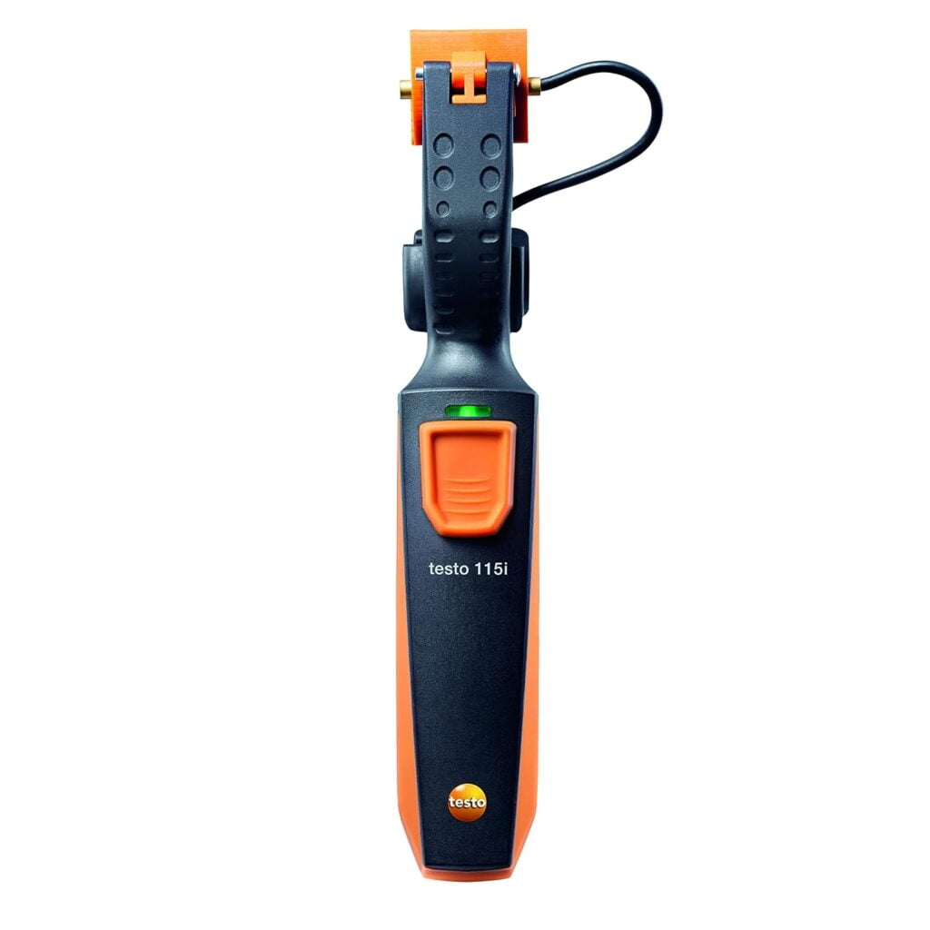 testo Smart Probe Kit I HVAC/R Test and Load Set for air Conditioning, Refrigeration and Heating System I Includes testo 115i, 549i and 605i – with Bluetooth testo Smart Probe Kit I HVAC/R Test and Load Set for air Conditioning, Refrigeration and Heating System I Includes testo 115i, 549i and 605i – with Bluetooth