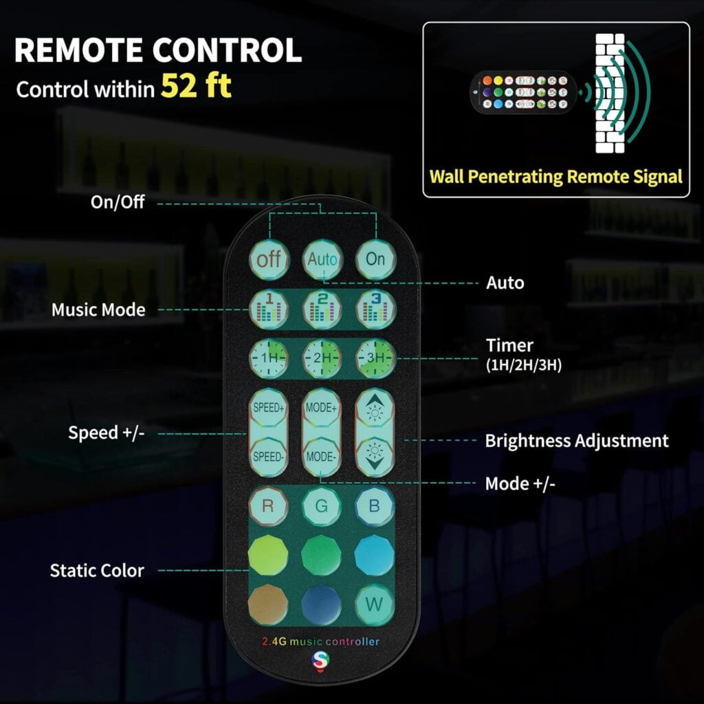 YITAHOME LED Lighted Liquor Bottle Display Shelf Supports USB  Power Bank, 3-Step 40-inch Bar Liquor Alcohol Shelf for Home Decoration Counter Party, Acrylic Whiskey Rack Stand with Remote  App Control