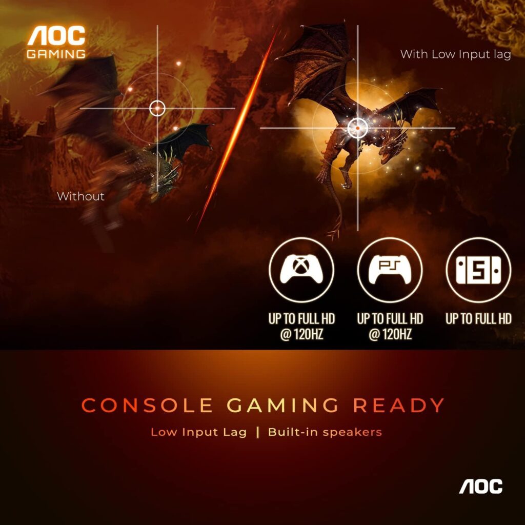 AOC C27G2Z 27 Curved Frameless Ultra-Fast Gaming Monitor, FHD 1080p, 0.5ms 240Hz, FreeSync, HDMI/DP/VGA, Height Adjustable, 3-Year Zero Dead Pixel Guarantee, Black, Xbox PS5 Switch AOC C27G2Z 27 Curved Frameless Ultra-Fast Gaming Monitor, FHD 1080p, 0.5ms 240Hz, FreeSync, HDMI/DP/VGA, Height Adjustable, 3-Year Zero Dead Pixel Guarantee, Black, Xbox PS5 Switch
