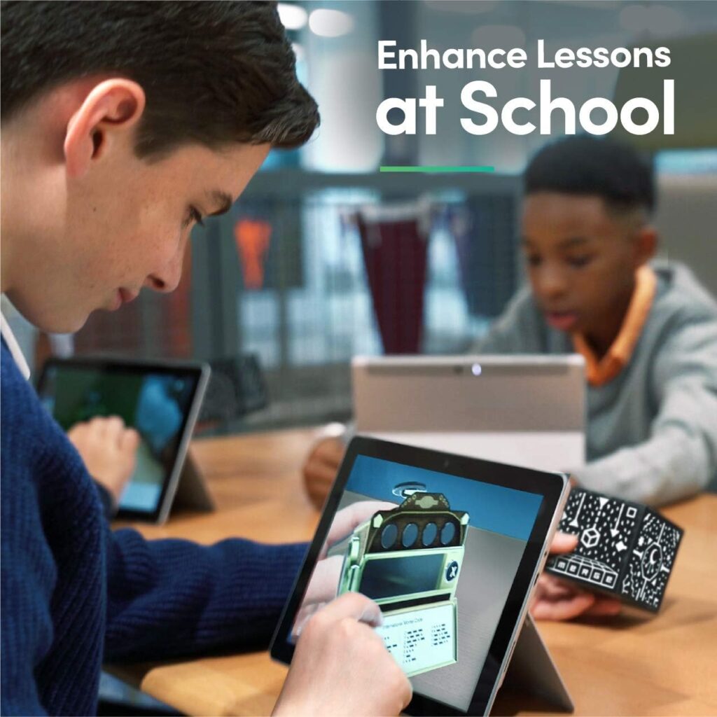 Merge Cube (2 Pack) Hold Anything - Hands-on Science and STEM Education | Digital Teaching Aids - Science Simulations and STEM Projects - Home School, Remote and in Classroom Learning - iOS  Android