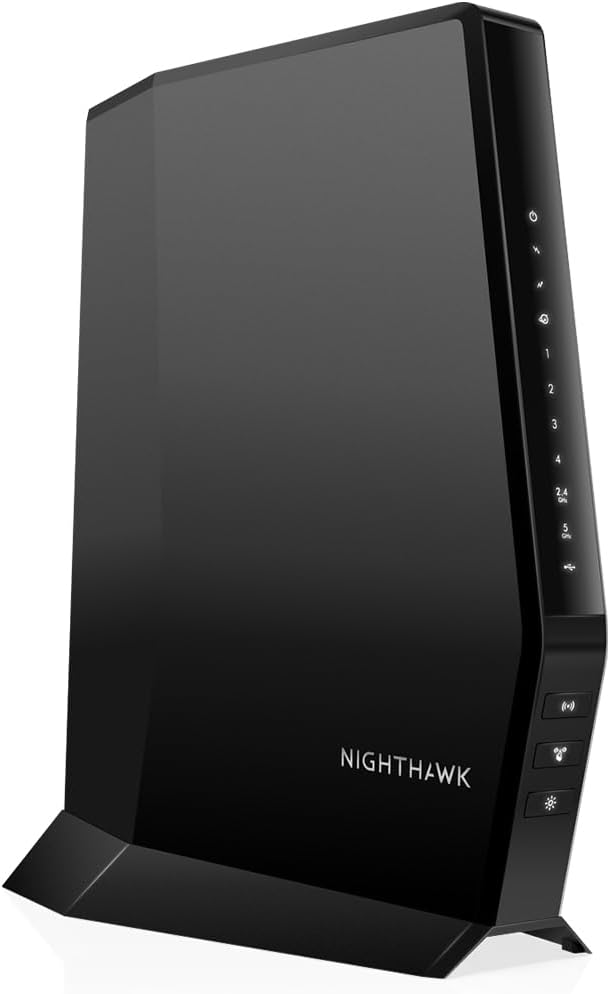 NETGEAR Nighthawk Cable Modem + WiFi 6 Router Combo with 90-day Armor Subscription (CAX30S)  - Compatible with Major Cable Providers incl. Xfinity, Spectrum, Cox - AX2700 (Up to 2.7Gbps) - DOCSIS 3.1