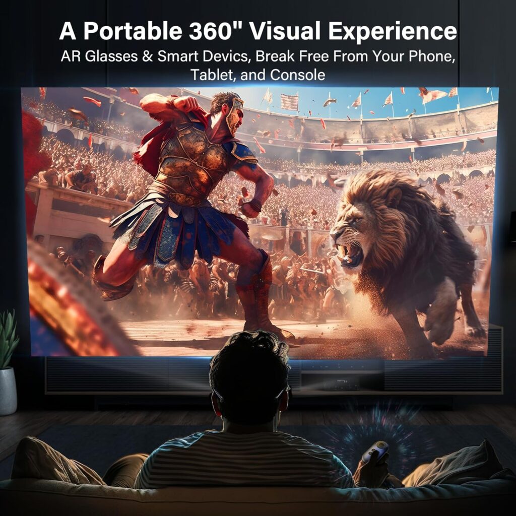 Rokid AR Joy Pack AR Glasses, Android TV Smart Glasses with 360 Micro-OLED Display, Google Play, Media Streaming, HDCP Support  Cloud Gaming, Console, Android, iOS, Windows Compatible Rokid AR Joy Pack AR Glasses, Android TV Smart Glasses with 360 Micro-OLED Display, Google Play, Media Streaming, HDCP Support  Cloud Gaming, Console, Android, iOS, Windows Compatible