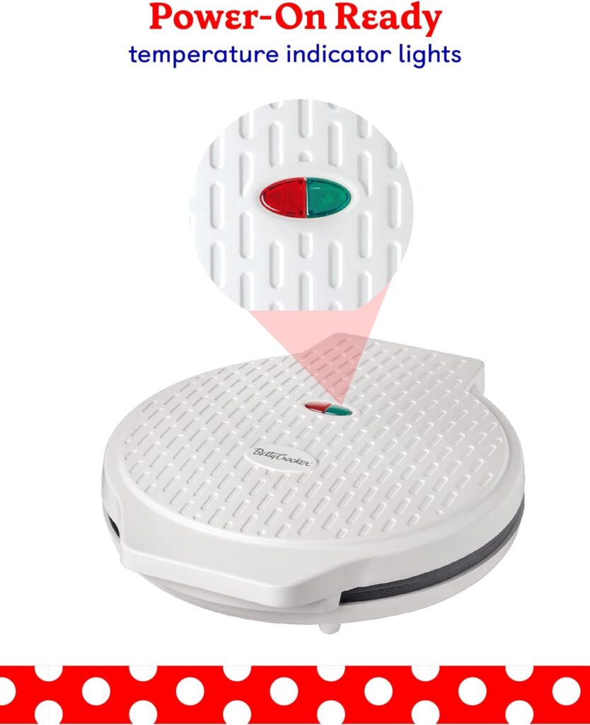 Betty Crocker Pizza Maker Plus, 12 Indoor Electric Grill, Nonstick Griddle Pan for Pizzas, Quesadillas, Tortillas, Nachos and more, 12 Electric Griddle for Delicious Meals and Snacks, White