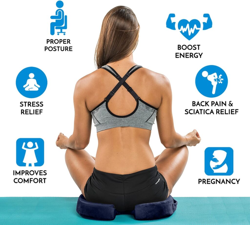 ComfiLife Gel Enhanced Seat Cushion – Office Chair Cushion – Non-Slip Gel  Memory Foam Coccyx Cushion for Tailbone Pain - Desk Chair Car Seat Cushion Driving - Sciatica  Back Pain Relief (Black) ComfiLife Gel Enhanced Seat Cushion – Office Chair Cushion – Non-Slip Gel  Memory Foam Coccyx Cushion for Tailbone Pain - Desk Chair Car Seat Cushion Driving - Sciatica  Back Pain Relief (Black)