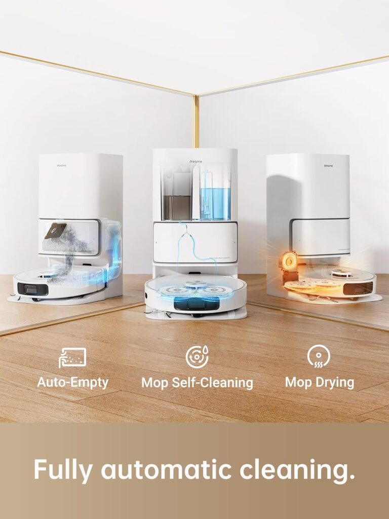 Dreametech L10s Ultra Robot Vacuum and Mop Combo, Auto Mop Cleaning and Drying, Self-Refilling and Self-Emptying Base for 60 Days of Cleaning, 5300Pa Suction and AI Navigation, Compatible with Alexa Dreametech L10s Ultra Robot Vacuum and Mop Combo, Auto Mop Cleaning and Drying, Self-Refilling and Self-Emptying Base for 60 Days of Cleaning, 5300Pa Suction and AI Navigation, Compatible with Alexa