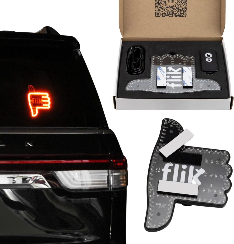 Flik Peacemaker - Thumbs Up Down Light - Hottest Gifted Car Accessories, Truck Accessories, Car Gadgets Road Rage Signs for Men, Women, Teens - Funny Back Window Flik Peacemaker - Thumbs Up Down Light - Hottest Gifted Car Accessories, Truck Accessories, Car Gadgets Road Rage Signs for Men, Women, Teens - Funny Back Window