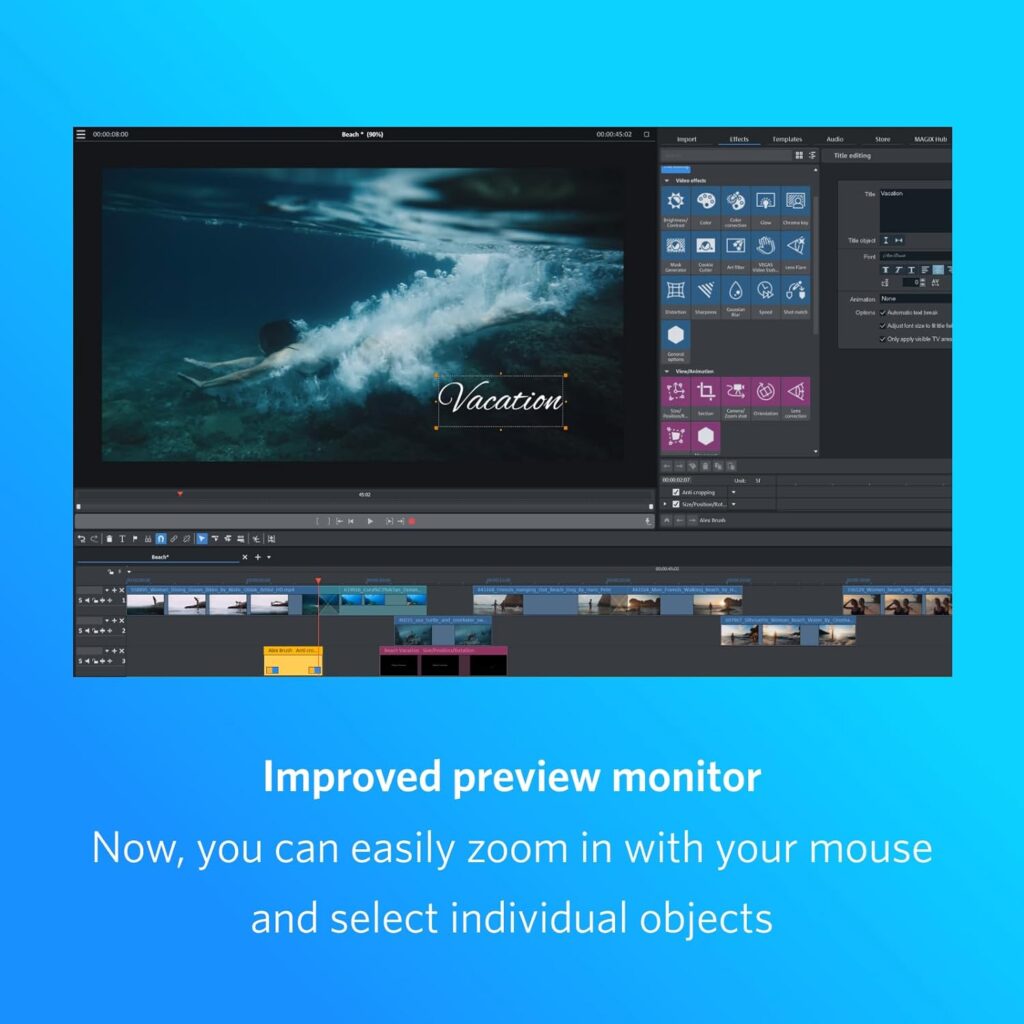MAGIX Movie Studio 2024 Platinum: Creative video editing for everyone | Video editing program | Video editor | for Windows 10/11 PCs | 1 PC download license MAGIX Movie Studio 2024 Platinum: Creative video editing for everyone | Video editing program | Video editor | for Windows 10/11 PCs | 1 PC download license