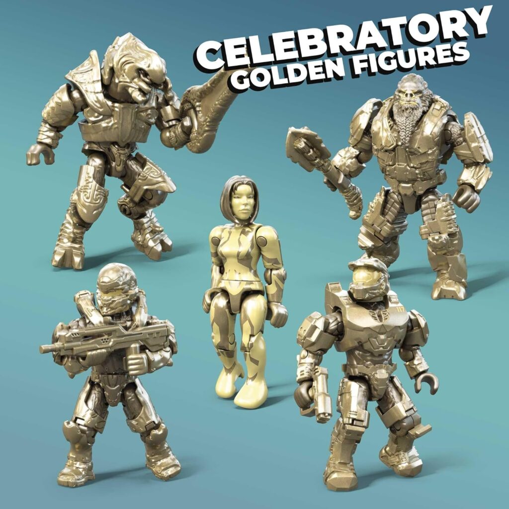 MEGA Halo Action Figures Toy Building Set, 20th Anniversary Pack with 352PIeces, 20 Poseable, Collectable Characters and Accessorie (Amazon Exclusive) MEGA Halo Action Figures Toy Building Set, 20th Anniversary Pack with 352PIeces, 20 Poseable, Collectable Characters and Accessorie (Amazon Exclusive)