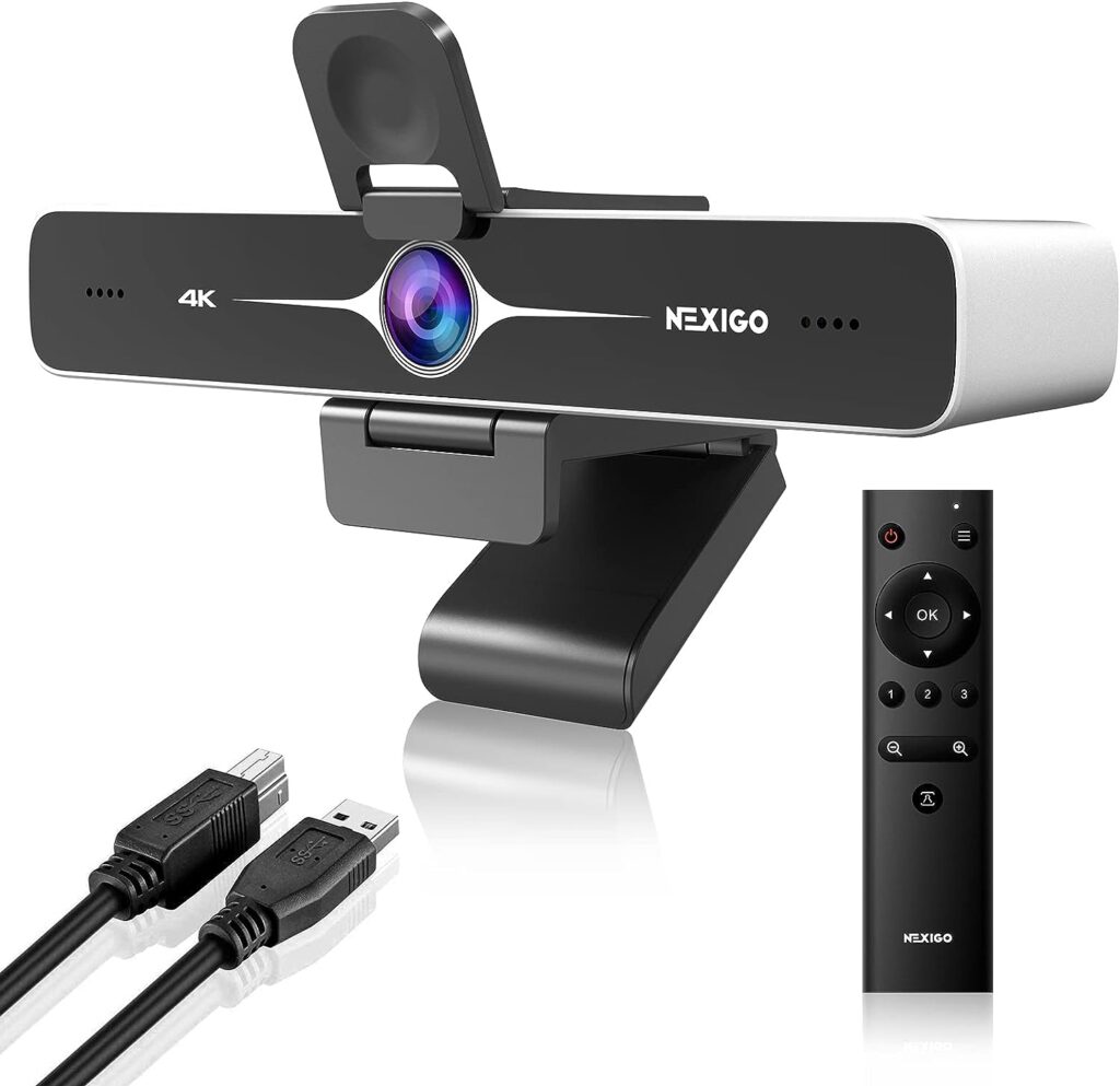 NexiGo Zoom Certified, N970P 4K Webcam, Onboard Flash Memory, Al-Powered Auto-Framing, Adjutable Field of View, Sony Sensor, Dual AI Noise-Cancelling Mics, Works with Teams/Zoom/Webex/Google NexiGo Zoom Certified, N970P 4K Webcam, Onboard Flash Memory, Al-Powered Auto-Framing, Adjutable Field of View, Sony Sensor, Dual AI Noise-Cancelling Mics, Works with Teams/Zoom/Webex/Google