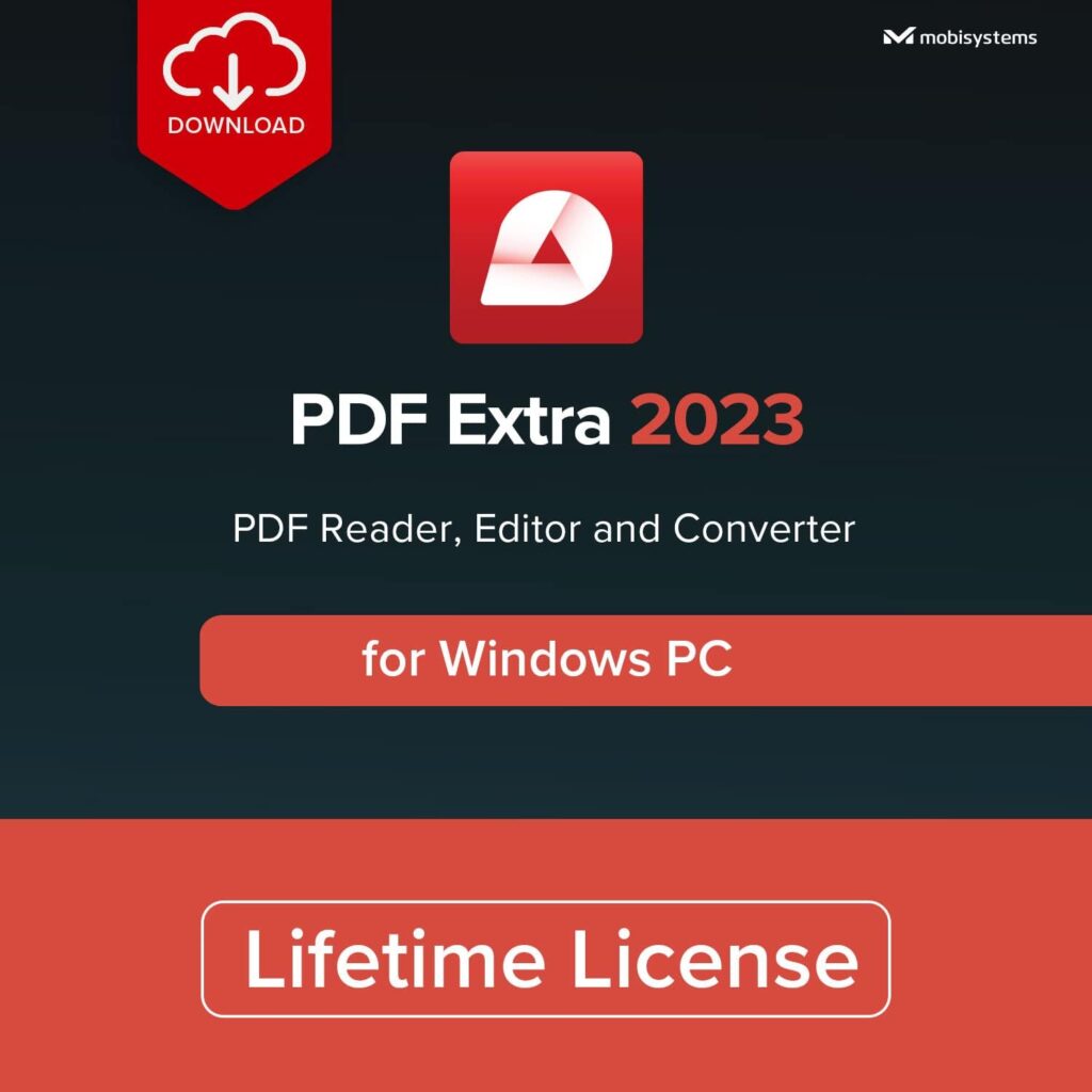 PDF Extra 2023| Complete PDF Reader and Editor | Create, Edit, Convert, Combine, Comment, Fill  Sign PDFs | Lifetime License | 1 Windows PC | 1 User [PC Online code]
