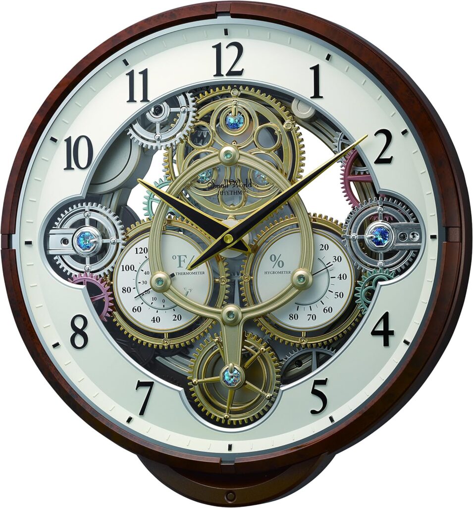 Rhythm Clocks Gadget Magic Motion Clock, Black Rhythm Clocks Gadget Magic Motion Clock, Black
