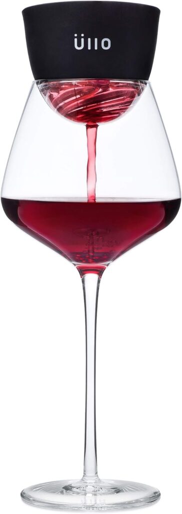 Ullo Wine Purifier with 4 Selective Sulfite Filters. Remove Sulfites and Histamines, Restore Taste, Aerate, and Experience the Magic of Ullo purified wine.