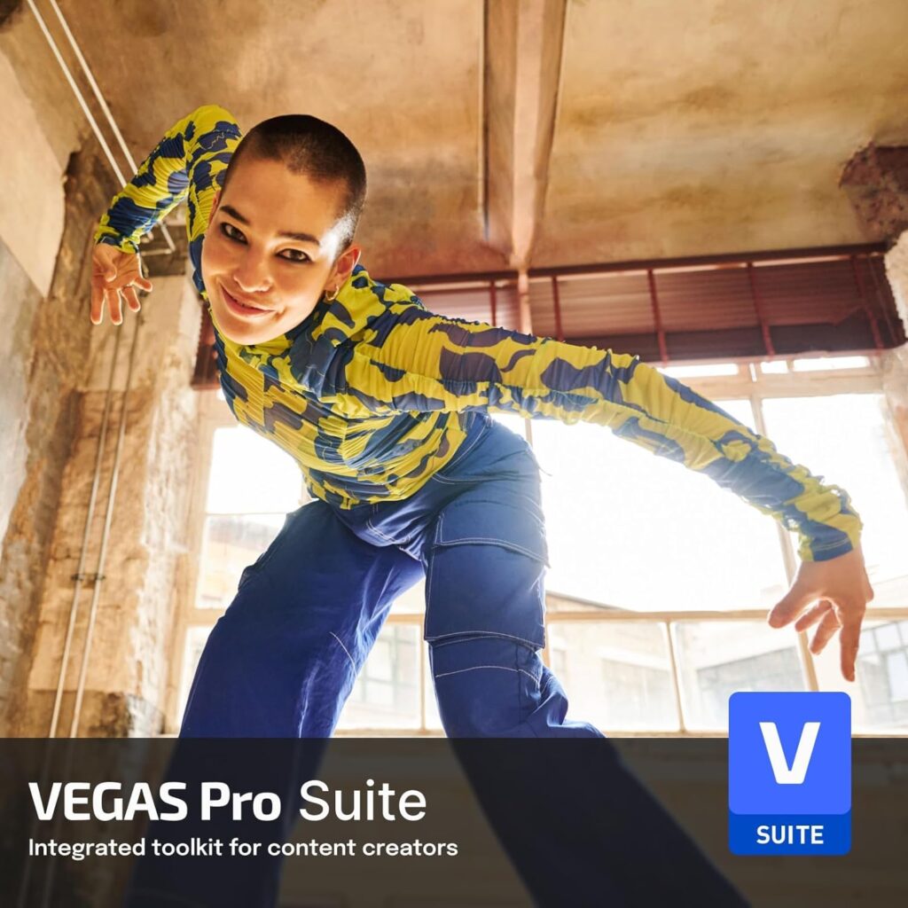 VEGAS Pro Suite 21 - Integrated video and audio editing tools for content creators | video editing software | video cutting software | video editor | Windows 10/11 PC | 1 license VEGAS Pro Suite 21 - Integrated video and audio editing tools for content creators | video editing software | video cutting software | video editor | Windows 10/11 PC | 1 license