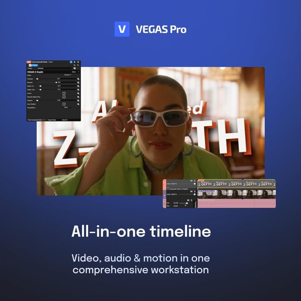 VEGAS Pro Suite 21 - Integrated video and audio editing tools for content creators | video editing software | video cutting software | video editor | Windows 10/11 PC | 1 license VEGAS Pro Suite 21 - Integrated video and audio editing tools for content creators | video editing software | video cutting software | video editor | Windows 10/11 PC | 1 license