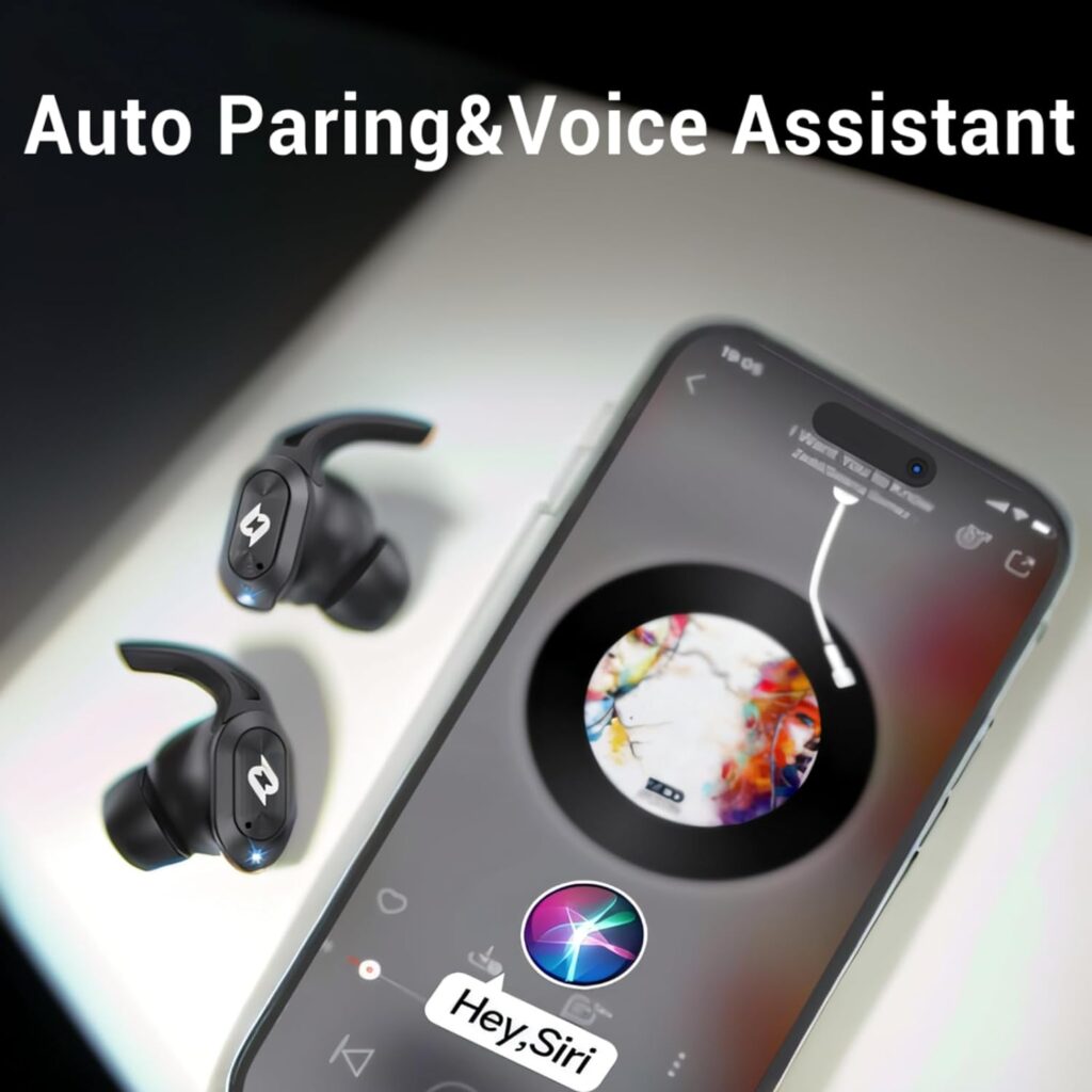 Wireless Earbuds Bluetooth Headphones with Wireless Charging Case 32H Playback LED Display in Ear Earphone Waterproof Ear buds Built in Mic Stereo Bass for iPhone Samsung Android Sport Workout game TV Wireless Earbuds Bluetooth Headphones with Wireless Charging Case 32H Playback LED Display in Ear Earphone Waterproof Ear buds Built in Mic Stereo Bass for iPhone Samsung Android Sport Workout game TV