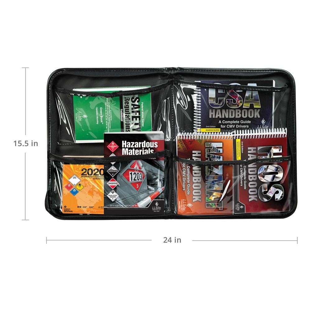 CMV/Hazmat Handbook Kit  Portfolio - Truck Driver Essential Reference Pack Includes CSA, ERG, FMCSR, Hazardous Materials, Hazmat for CMV Drivers, and Hours of Service Handbooks - J. J. Keller