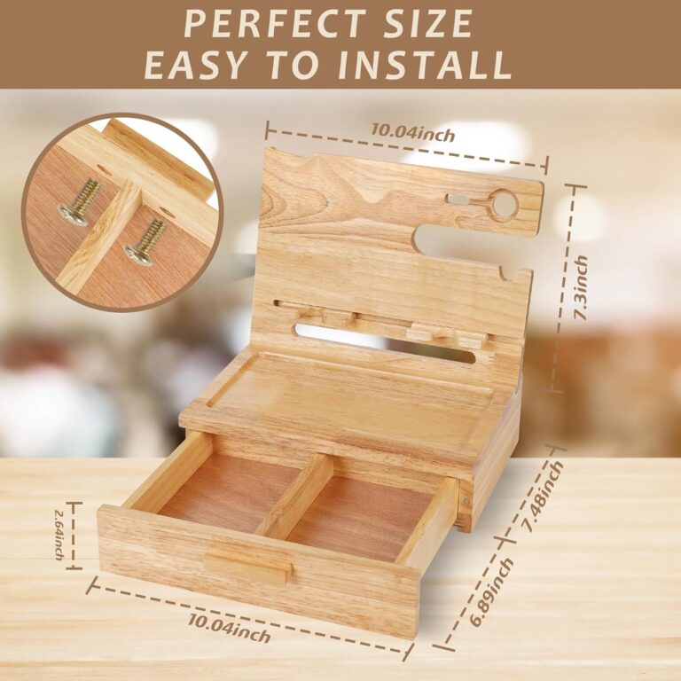 funistree gifts for men husband him valentines day from wife wood phone docking station with drawer nightstand organizer 2