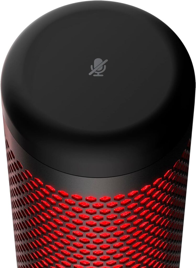 HyperX QuadCast - USB Condenser Gaming Microphone, for PC, PS4, PS5 and Mac, Anti-Vibration Shock Mount, Four Polar Patterns, Pop Filter, Gain Control, Podcasts, Twitch, YouTube, Discord, Red LED HyperX QuadCast - USB Condenser Gaming Microphone, for PC, PS4, PS5 and Mac, Anti-Vibration Shock Mount, Four Polar Patterns, Pop Filter, Gain Control, Podcasts, Twitch, YouTube, Discord, Red LED