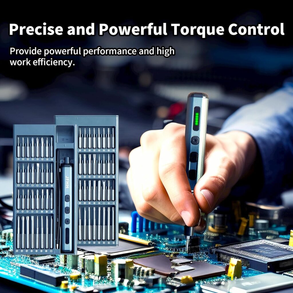 JFHH Electric Screwdriver Power Screwdriver 68 in 1 Electric Screwdriver Mini Electric Screwdriver Precision Screwdriver Cordless Repair Tool,Repair Tool Set for Phone Camera Laptop Wat JFHH Electric Screwdriver Power Screwdriver 68 in 1 Electric Screwdriver Mini Electric Screwdriver Precision Screwdriver Cordless Repair Tool,Repair Tool Set for Phone Camera Laptop Wat