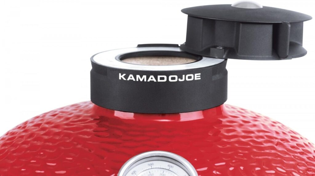 Kamado Joe KJ23RHC Classic Joe II 18-inch Charcoal Grill with Cart and Side Shelves, Blaze Red Kamado Joe KJ23RHC Classic Joe II 18-inch Charcoal Grill with Cart and Side Shelves, Blaze Red