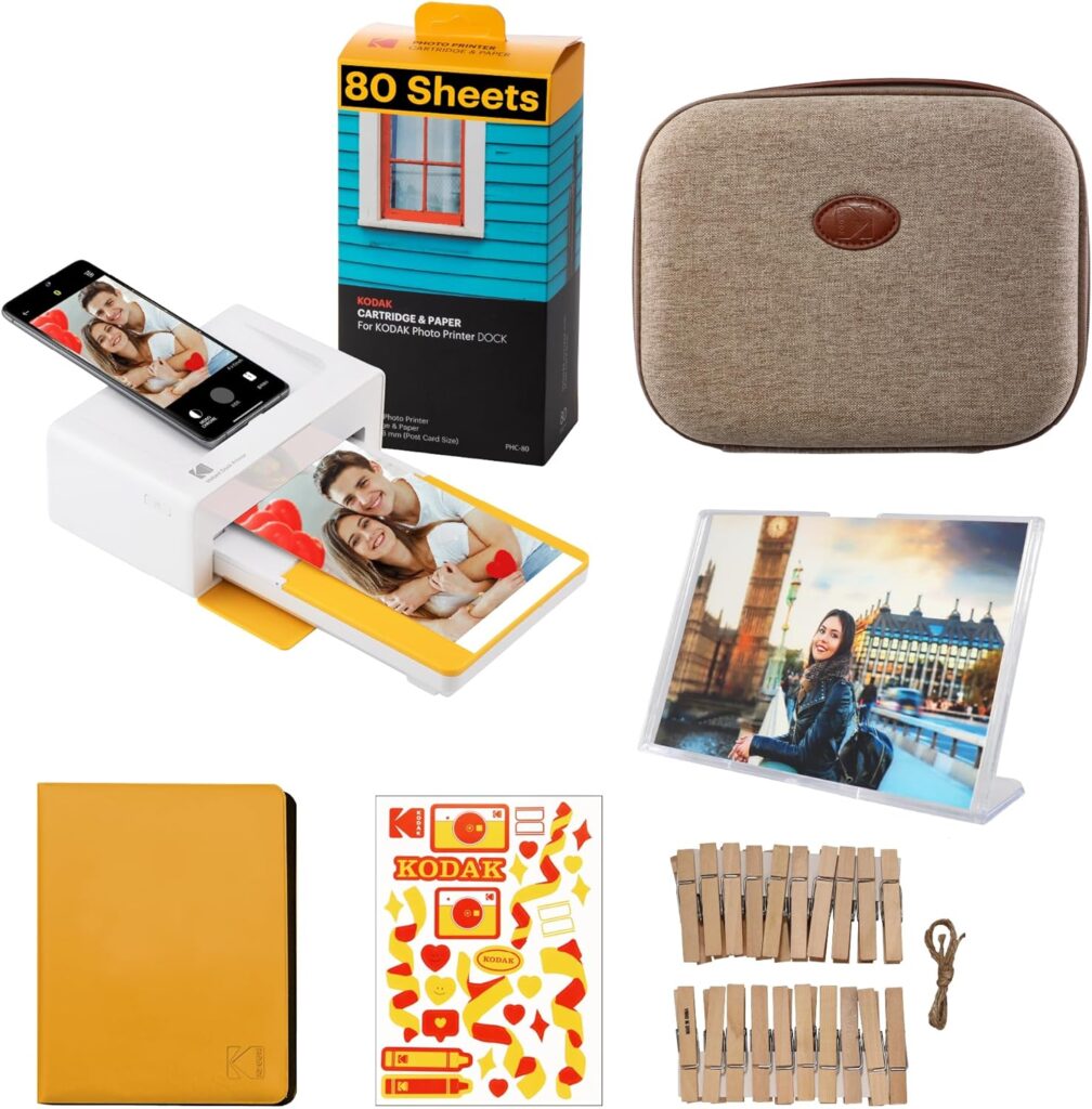 KODAK Dock Plus 4Pass Instant Photo Printer (4x6 inches) + 90 Sheets Gift Bundle KODAK Dock Plus 4Pass Instant Photo Printer (4x6 inches) + 90 Sheets Gift Bundle