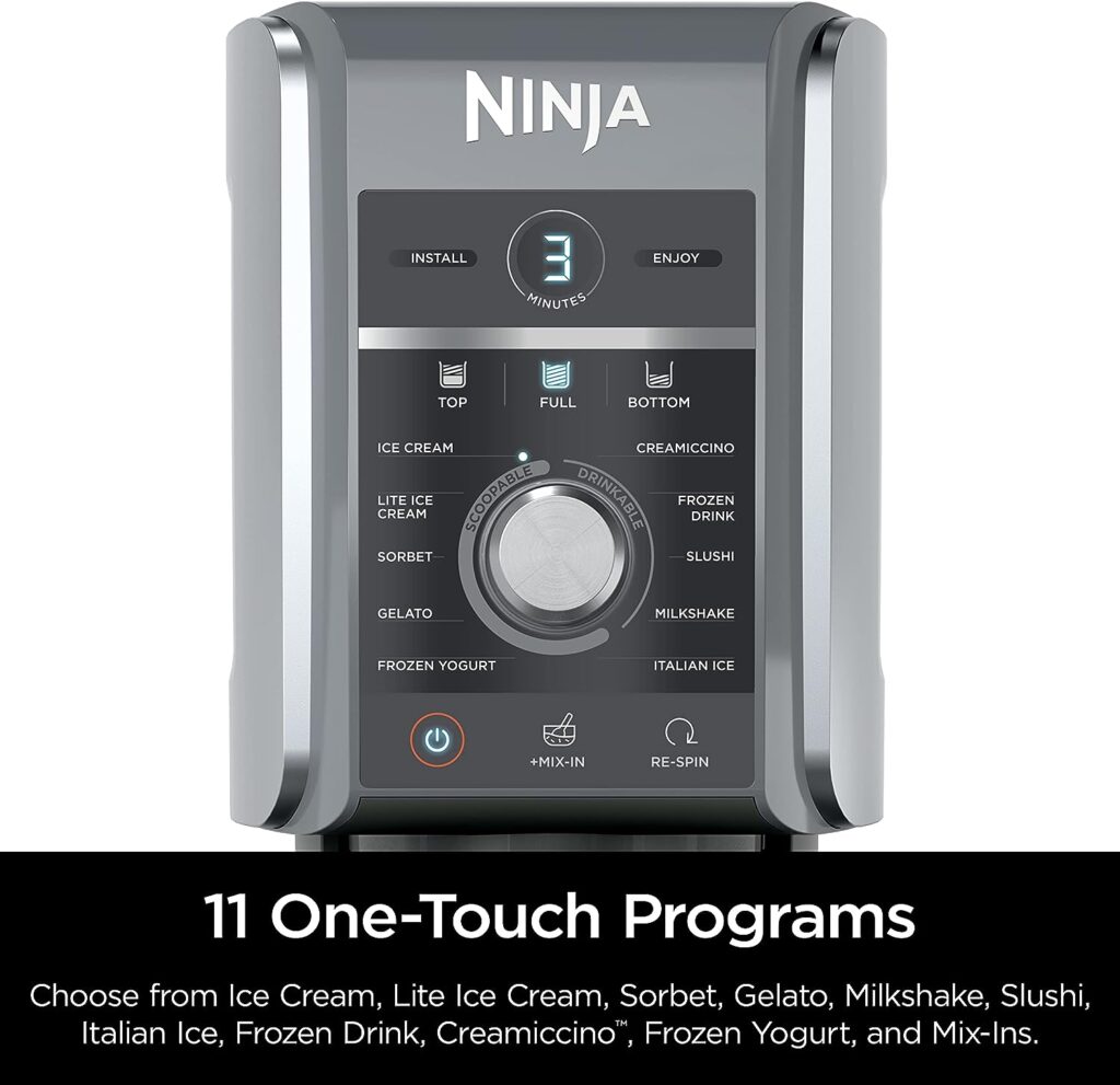 Ninja NC501 CREAMi Deluxe 11-in-1 Ice Cream Frozen Treat Maker for Ice Cream, Sorbet, Milkshakes, Frozen Drinks More, 11 Programs, Perfect for Kids, Silver, 11 Functions + (2) 24 oz. Pints Ninja NC501 CREAMi Deluxe 11-in-1 Ice Cream Frozen Treat Maker for Ice Cream, Sorbet, Milkshakes, Frozen Drinks More, 11 Programs, Perfect for Kids, Silver, 11 Functions + (2) 24 oz. Pints