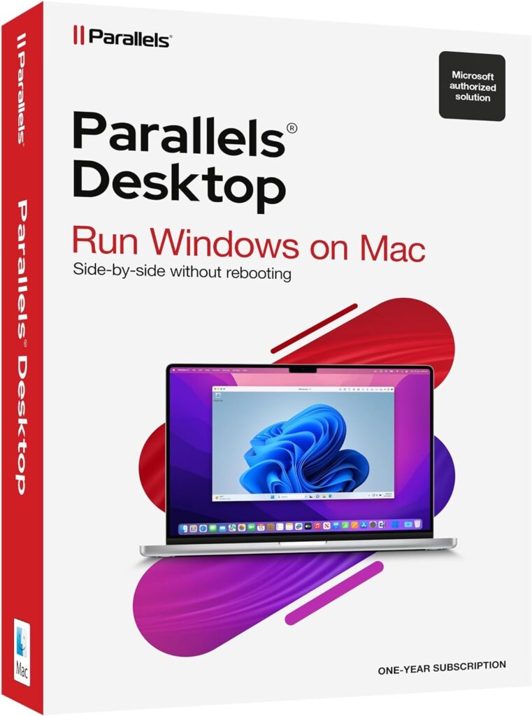 Parallels Desktop 19 for Mac Pro Edition | Run Windows on Mac Virtual Machine Software | Authorized by Microsoft | 1 Year Subscription [Mac Download]